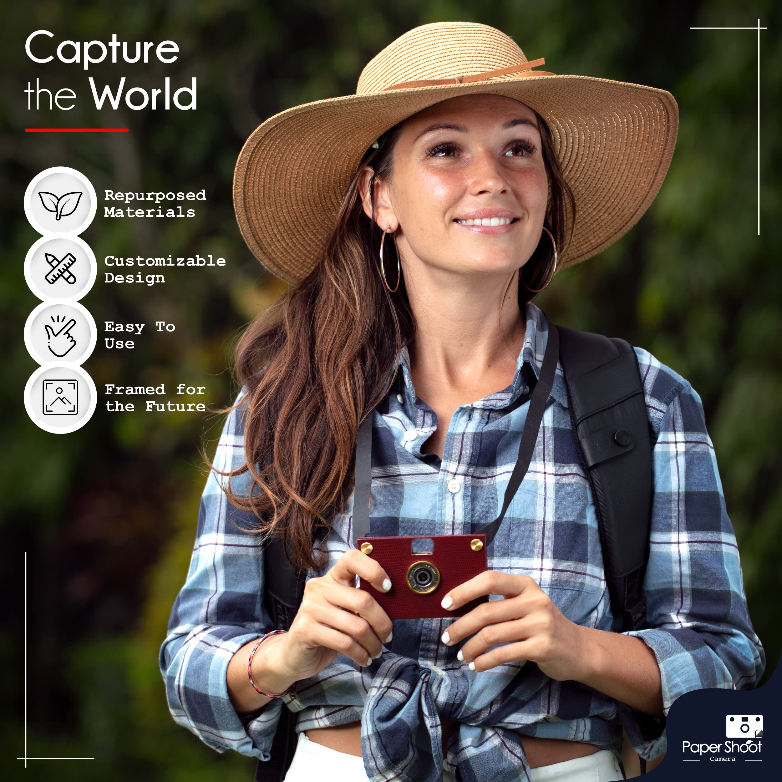 Amazon | ペーパーシュートカメラ - 18MP コンパクトデジタルペーパー